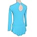 Kmeruoys Women's and Girls' Figure Skating Gymnastics Leotard Ice Roller Dress Ballet Dance Wear (Color : Blue, Size : Large)