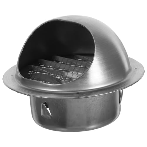 Gatuida Tapadera de Ventilación Redonda Inoxidable para Pared Capucha de Ventilación Exterior Resistente y Duradera Protectora para de Aire Diseño Moderno y Fácil Instalación