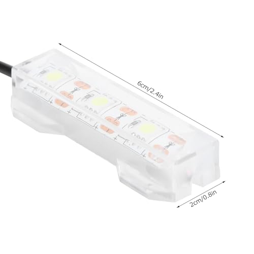 Image of Soft LED Aquarium Plant Light, 5V 0.6W USB 2.0 Mini Aquarium Lamp, LED Desktop Fish Tank Light with 3.28ft Cable, White Lighting Small Water Plant Light for Plant Grow