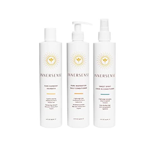 INNERSENSE Organic Beauty - The Pure Trio Collection | Non-Toxic, Cruelty-Free, Sustainable Haircare (Full Size)