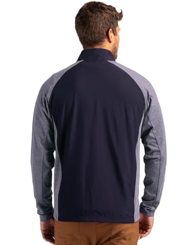 Image of Cutter & Buck Adapt Eco Knit Hybrid Recycled Mens Full Zip Jacket