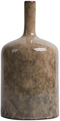 HAUCOZE Cerámica Florero Jarrones Decorativa Figura Escultura Estatua Salon Regalo 20cm