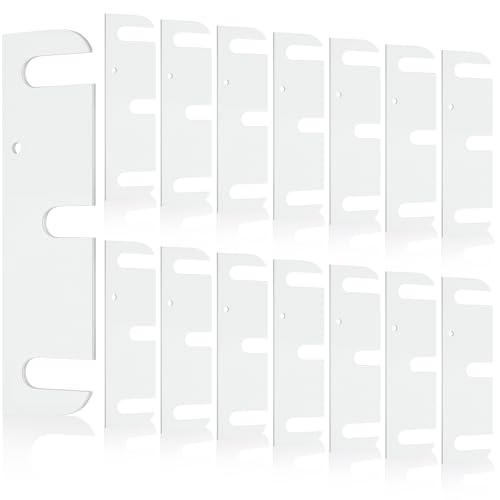 MorningRo 15 Pcs Hardware Door Hinge Shims Stainless Steel Metal Coated Finish Door Hinge Shim for Repair Kit (3.5 Inch,White)