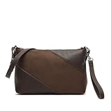 MISAKO Lumi bolso bandolera pequeño efecto ante ED. Mujer - Lumi Marrón 18x27x8cm