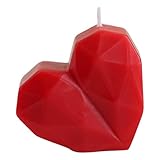Valentinstagskerzen, handgefertigte Duftkerzen in Herzform, Rosenkerzen, Mini-Teelichter, Mini-Herzkerzen, Kerzen zum Hochzeitstag (Red, 6.1CM)