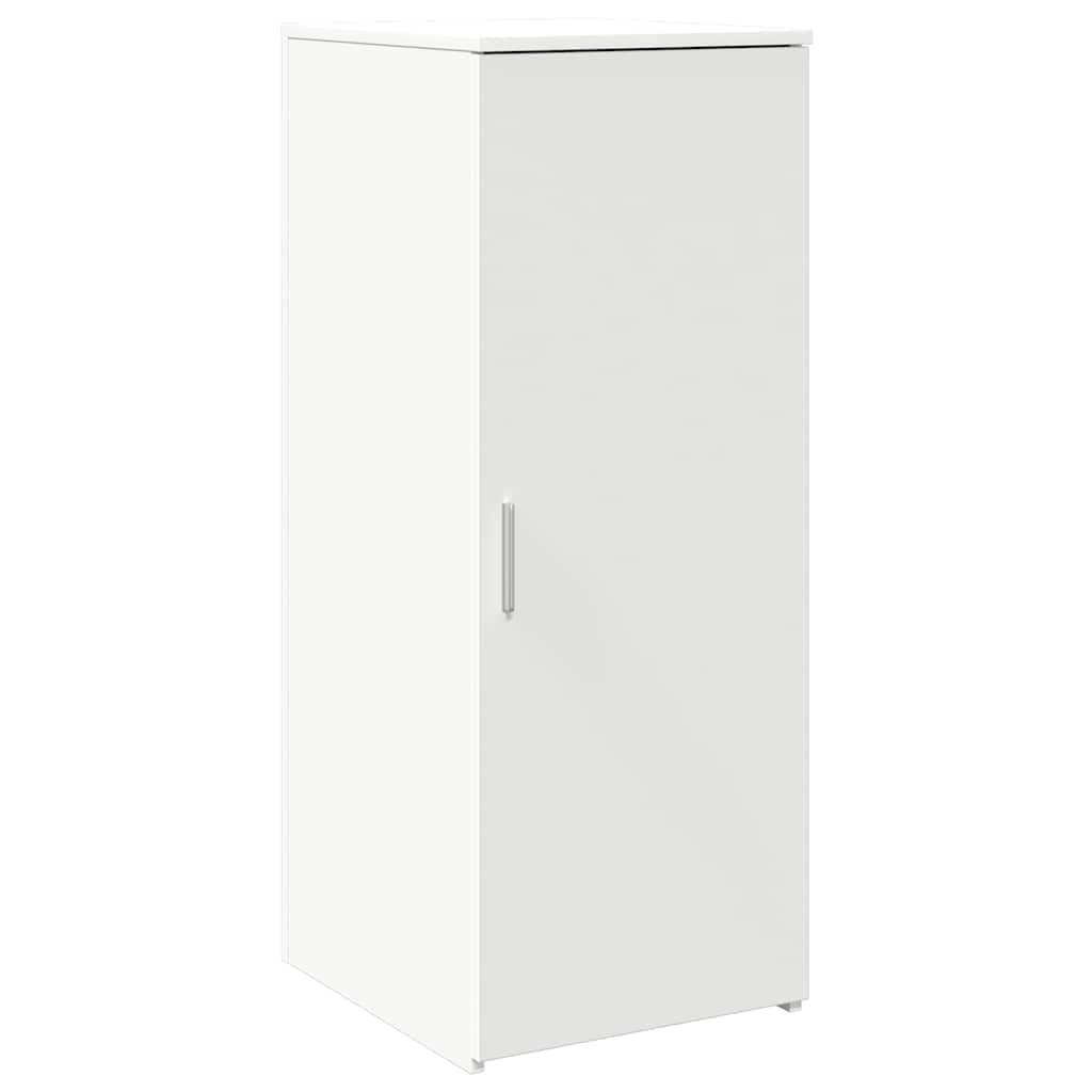 Barra de recepción blanca, mostrador con espacio de almacenamiento para oficina, práctica y recepción, de material de madera resistente, 135 x 50 x 103,5 cm, moderno vestíbulo para entrada y