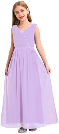 Vestito Bambina Elegante Fiore Nozze Festa Damigella d'Onore