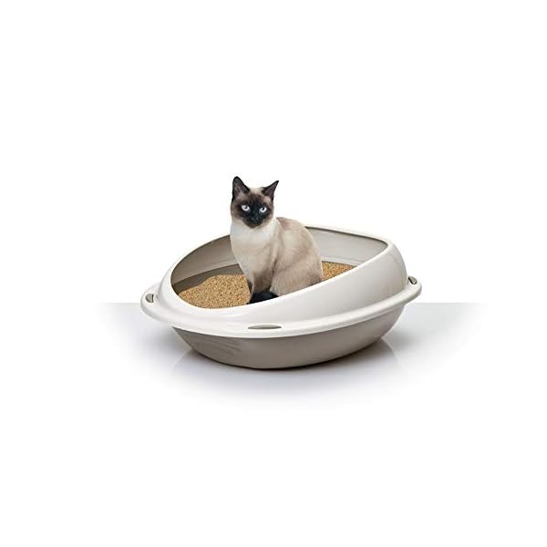 Agrobiothers Shuttle Katzentoilette, oval, mit Rand, 45 x 36 x 15 cm – Bild 3