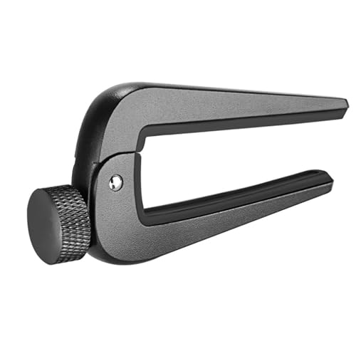 カポタスト ギタートランスポーズクリップウクレレクラシックフォークユニバーサルトランスポーズクリップ ギター用(色:Black)