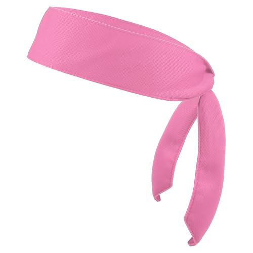 Bandeau de sport rose ajustable contre la sueur dans les yeux