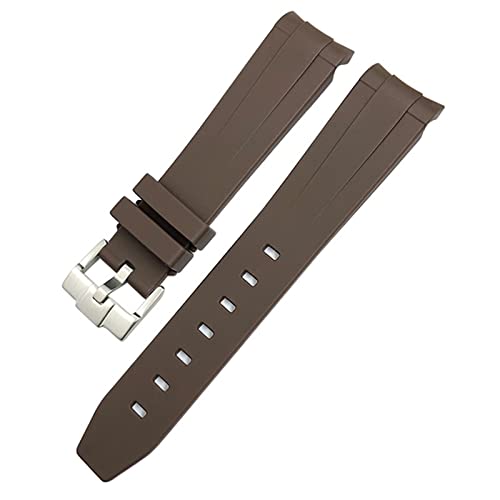 Correa de goma de 20mm para Omega SXWatch Planet Ocean con extremo curvado