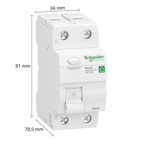 Schneider Electric FI-Schutzschalter Resi9, 2-polig, 40A, 30mA, Typ A, Artikelnummer R9R22240