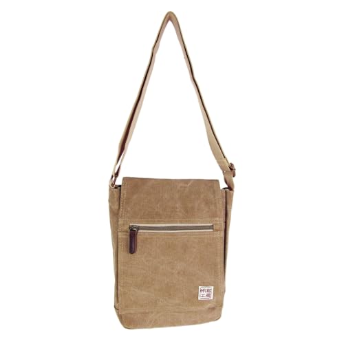 帆布ショルダーバッグ ナットベージュ