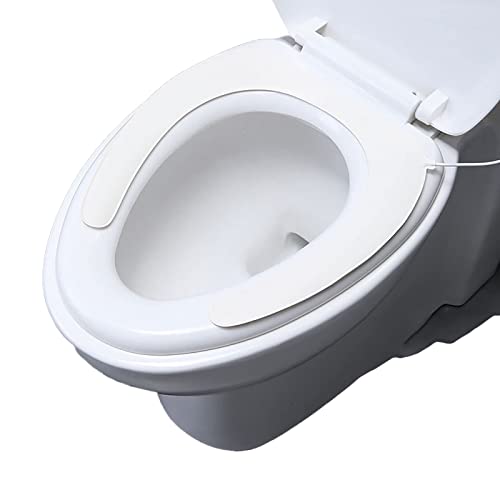 便座シート 加熱 便座クッション USB式 吸着式 便座カバー O型 U型 V型便座対応 防水 防寒 加熱 便座シート 厚手 冬用 (白)