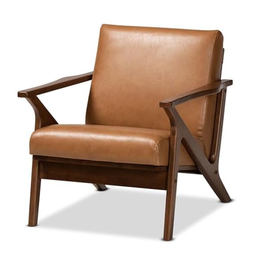 Sillón lounge moderno marrón miniatura 1