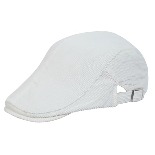 Image of FabSeasons Cotton Ivy Flat Golf Cap - Classic Newsboy Gatsby Hat for Men