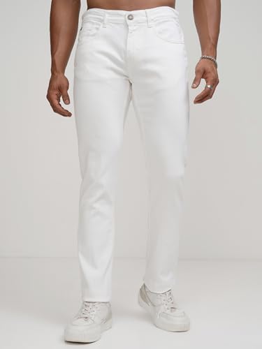 Image of Highlander Men's Straight-Fit Jeans | Classic & Modern | Stretchable Denim | Jeans for Man | Men Jeans