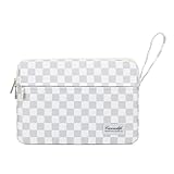 15.6-inch Notebook case, Waterproof and Shockproof Protective Computer case, can be Used to Cover Shopping cart Cases. The Notebook is Compatible with Lenovo, ASUS and HP (Grey Checker)