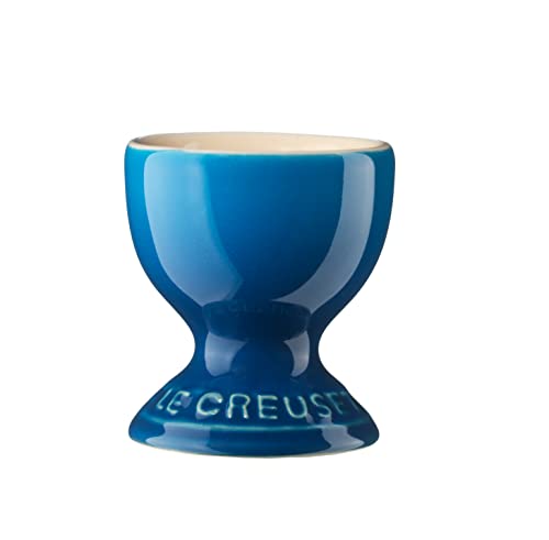 Le Creuset Stoneware Egg Cup, Marseille Blue, 5.3 x 5.3 x 5.86 cm
