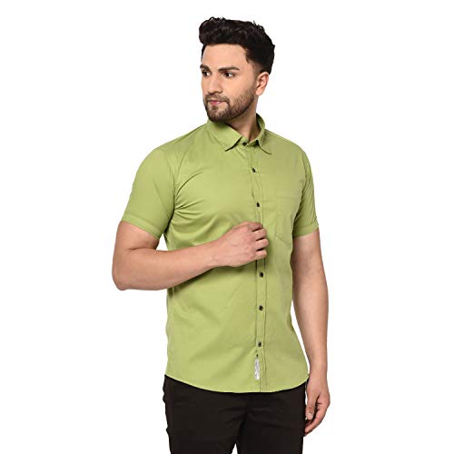 Image of Men Solid Slim Fit Shirt