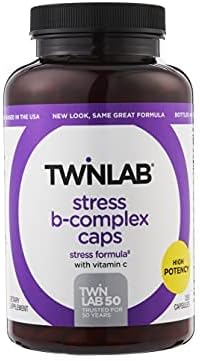 Twinlab Stress B-Complex Caps - Energy Support Supplement with Vitamin B12 and B6-250 Capsules