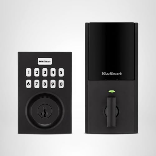 Kwikset HomeConnect 620 Z-Wave Long Range Enabled Keypad Smart Lock Convenient Keyless Entry, Customizable User Codes, Ring Alarm Compatible, Hub Required, Sold Separately Matte Black Contemporary thumbnail 12