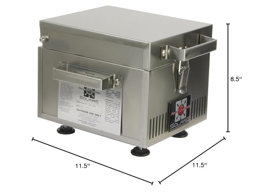 Solaire SOL-IR8A Anywhere Mini Personal Infrared Propane Gas Grill, Stainless Steel