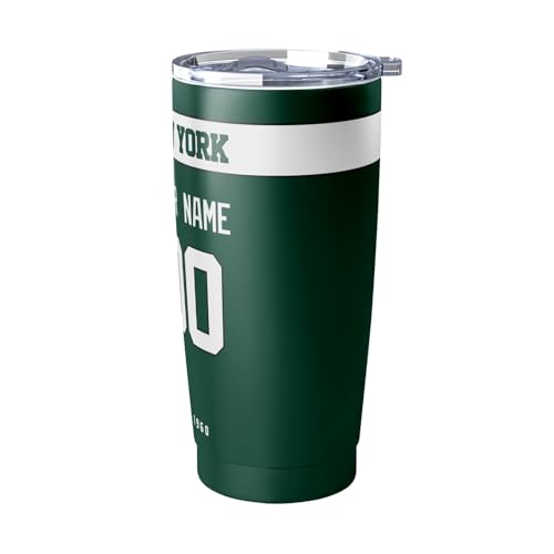 Image of ANTKING New York J Tumbler 20 oz Travel Coffee Cup Custom Name Number for Men Women Boy Gifts
