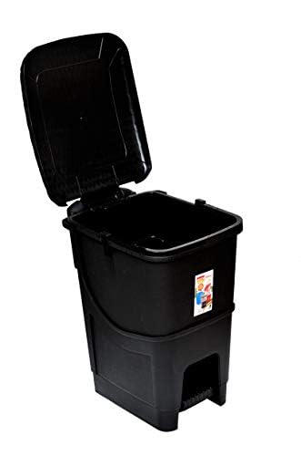 Image of ARISTO Plastic Pedal Dustbin 12 LTR (BLACK)