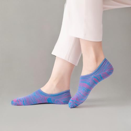 Image of IDEGG No Show Socks Women 10 Pairs Low Cut Anti-Slid Novelty Athletic Casual Invisible Liner Socks