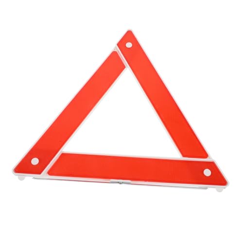 MUELODSIC Triangolo di Sicurezza Emergenza per Auto Segnale Stradale Triangolare Portatile Metallo Plastica Avvertimento Lato Strada
