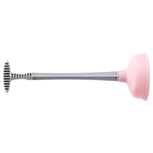 jojofuny Desatascador de Ventosa de Goma Mango Largo Herramienta Doméstica para Desagüe de Inodoro y Fregadero Color Rosa Succión Potente para Baño y Cocina Limpieza Eficaz de Tuberías