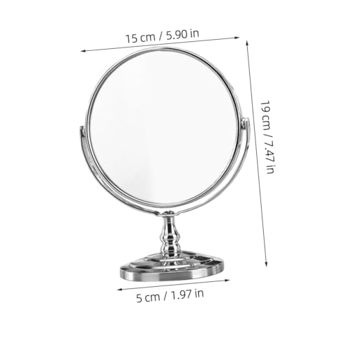 Espejo de maquillaje de mesa giratorio minkissy miniatura 2