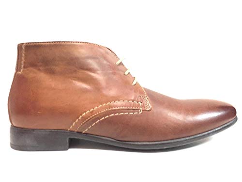 JONES BOOTMAKER Chaussures Casual POALCCO Homme Dallis Cuir Marron Original PE New, marron, 44 EU