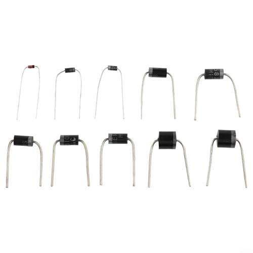 Diodo, 90 PCS 10 Especificaciones 1N4148 a 10A10 Rectificador Diodos de Recuperación Kit para Conmutación Rápida y Uso General de Uso Electrónico Aficionados y Entusiastas del DIY