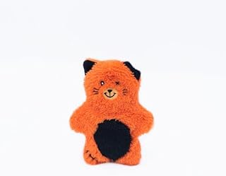ZippyPaws 2-in-1 Halloween Dog Toy, Soft Plush Outside and Tough Rubber Inside for Aggressive Chewers, Cute Teething Toy for Puppies, No Squeakers for Silent Play - Zombie Cat