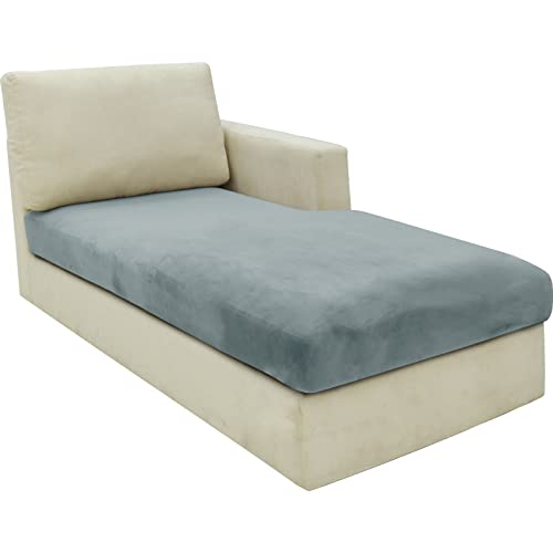 CHELZEN Velvet Sofa Seat Cushion Cover, Stretch Sofa Cushion Slipcovers, Soft Couch Cushion Covers