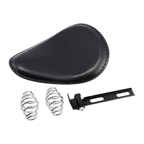 Asiento de cuero para motocicleta retro acabado premium para customizar