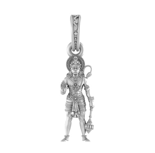 Pendentif Hanuman en argent 925 de haute pureté ciselé pour homme et femme
