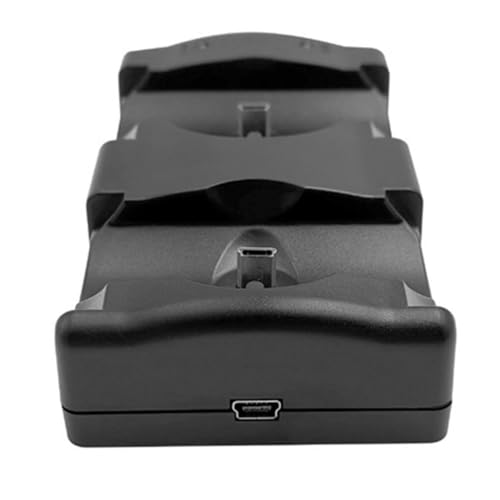 wueiooskj Cargador De Batería Estación De Carga Dual para Controladores PS3 Y PS Move Cargador Inalámbrico ABS Cargador USB 2. ABS - imagen 6