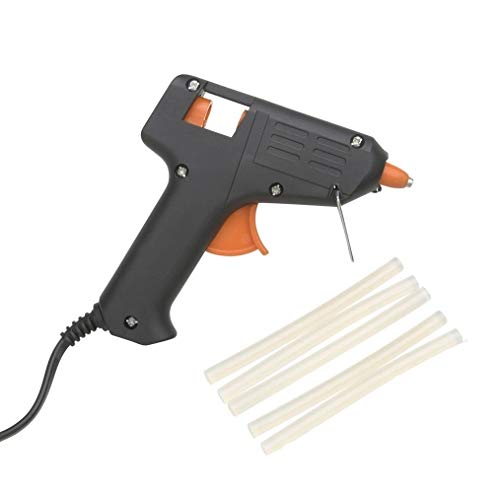 Image of Invento 40W Electric Heating Hot Melt Glue Gun with 5pcs 11mm Adhesive Glue Stick Hot Trigger Repair Tool