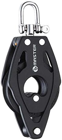 Marine Boat Yacht Sailboat Hardware 57mm 2 1/4 inch Single Swivel Shackle Becket Block Master BB-0502F