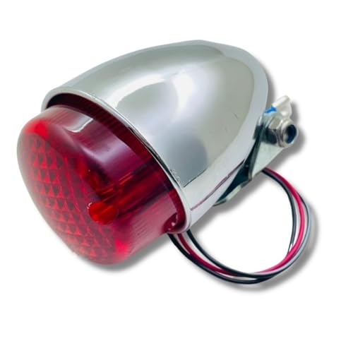 Feu arrière de rechange pour moto Suzuki résistant en ABS finition chrome