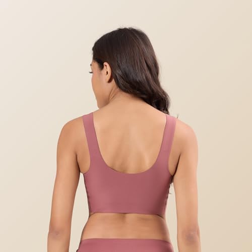 Image of Krvvy Ultrasoft Bralette | Wireless and Seamless Everyday Bra for Women | Full Coverage Slip-On Bralette with Removable Pads | Lightweight Comfort Fit