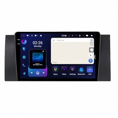 Carplay para coche BMW E39 M5 que transforma sus viajes diarios con mapas en tiempo real y música