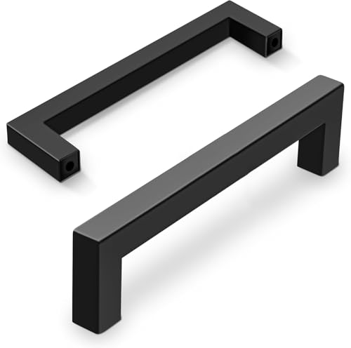 Vortix Tiradores para muebles (15 unidades, acero inoxidable mate, distancia entre orificios de 96 mm), diseño moderno para armarios de cocina, armarios de baño y cajones