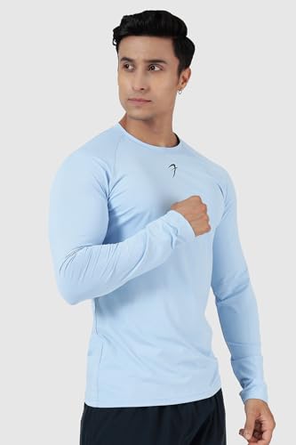 Image of FUAARK Men's Full Sleeves Gym Slim Fit T-Shirt