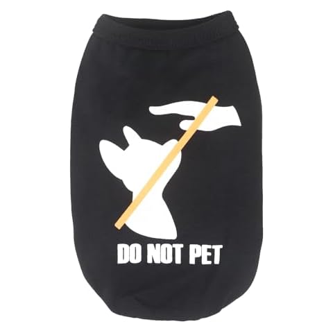 LOHIPETS Do Not Pet Dog Shirt for Small Breeds Cover