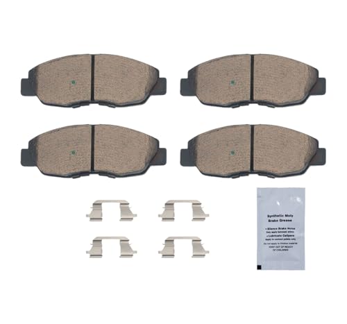Image of HUSCH D764 Front Ceramic Brake Pads Kit Fit For Acura CL 1997-1999, For EL 1997-2005, For Honda Civic 1996-2011, For Accord 1990-2002