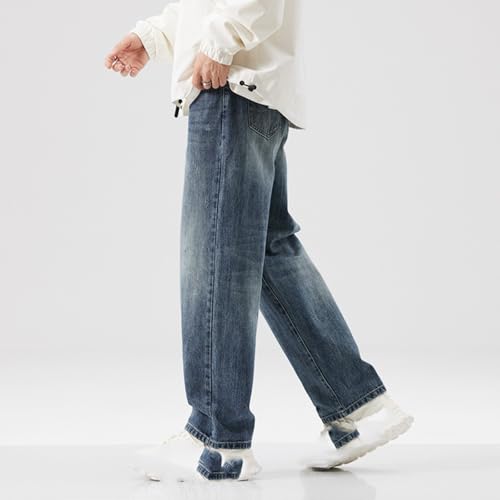 Jeans Pants Trousers Denim Men's Non Stretch High Street Loose Dad Wide Leg2